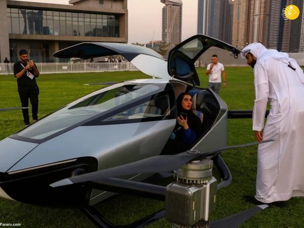 پرواز اولین خودروی پرنده در دبی